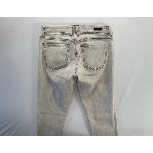 KUT From The Kloth Mia Toothpick Skinny Stretch Jeans. Light Gray, Size 2. GUC! - Picture 8 of 9